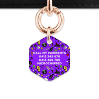 Bailey & Bone Pet Tag Spooky Halloween Pattern Pet Tag