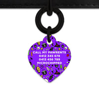 Bailey & Bone Pet Tag Spooky Halloween Pattern Pet Tag