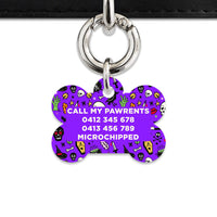 Bailey & Bone Pet Tag Spooky Halloween Pattern Pet Tag