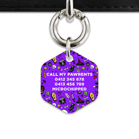 Bailey & Bone Pet Tag Spooky Halloween Pattern Pet Tag