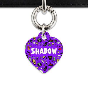 Bailey & Bone Pet Tag Spooky Halloween Pattern Pet Tag