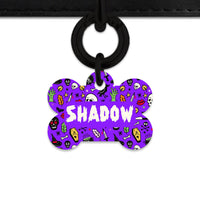 Bailey & Bone Pet Tag Spooky Halloween Pattern Pet Tag