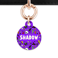 Bailey & Bone Pet Tag Spooky Halloween Pattern Pet Tag