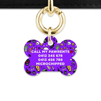 Bailey & Bone Pet Tag Spooky Halloween Pattern Pet Tag