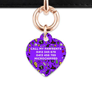 Bailey & Bone Pet Tag Spooky Halloween Pattern Pet Tag