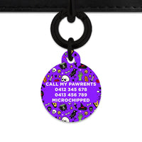 Bailey & Bone Pet Tag Spooky Halloween Pattern Pet Tag