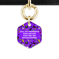 Bailey & Bone Pet Tag Spooky Halloween Pattern Pet Tag