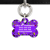 Bailey & Bone Pet Tag Spooky Halloween Pattern Pet Tag