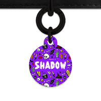 Bailey & Bone Pet Tag Spooky Halloween Pattern Pet Tag