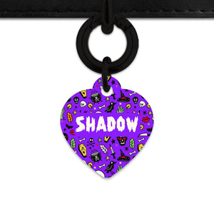 Bailey & Bone Pet Tag Spooky Halloween Pattern Pet Tag