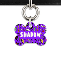 Bailey & Bone Pet Tag Spooky Halloween Pattern Pet Tag