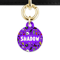 Bailey & Bone Pet Tag Spooky Halloween Pattern Pet Tag
