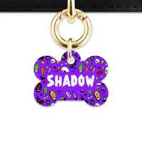 Bailey & Bone Pet Tag Spooky Halloween Pattern Pet Tag