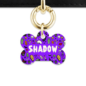 Bailey & Bone Pet Tag Spooky Halloween Pattern Pet Tag