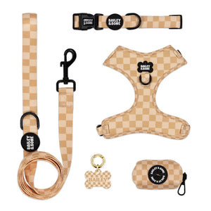 Beige And Tan Checkers Complete Bundle