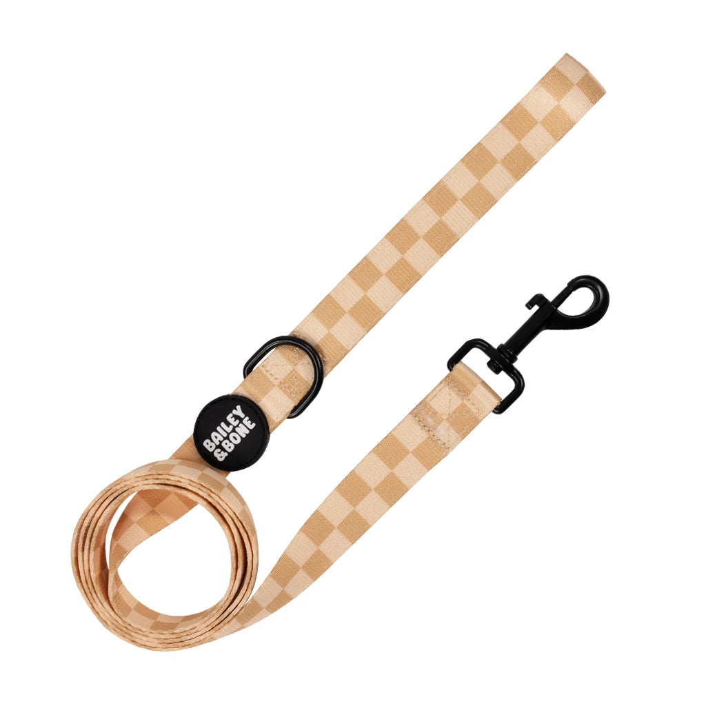 Beige And Tan Checkers Lead