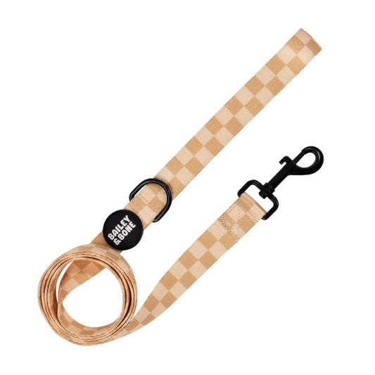 Beige And Tan Checkers Lead