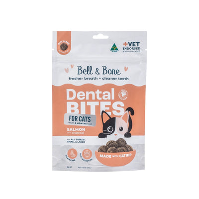 Salmon And Charcoal Cat Dental Bites