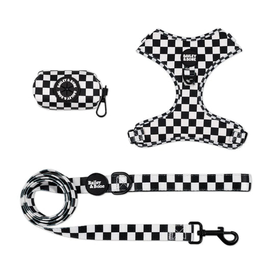 Black And White Checkers Harness Bundle