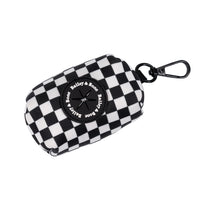 Black And White Checkers Poop Bag Holder