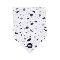 Black And White Terrazzo Dog Bandana