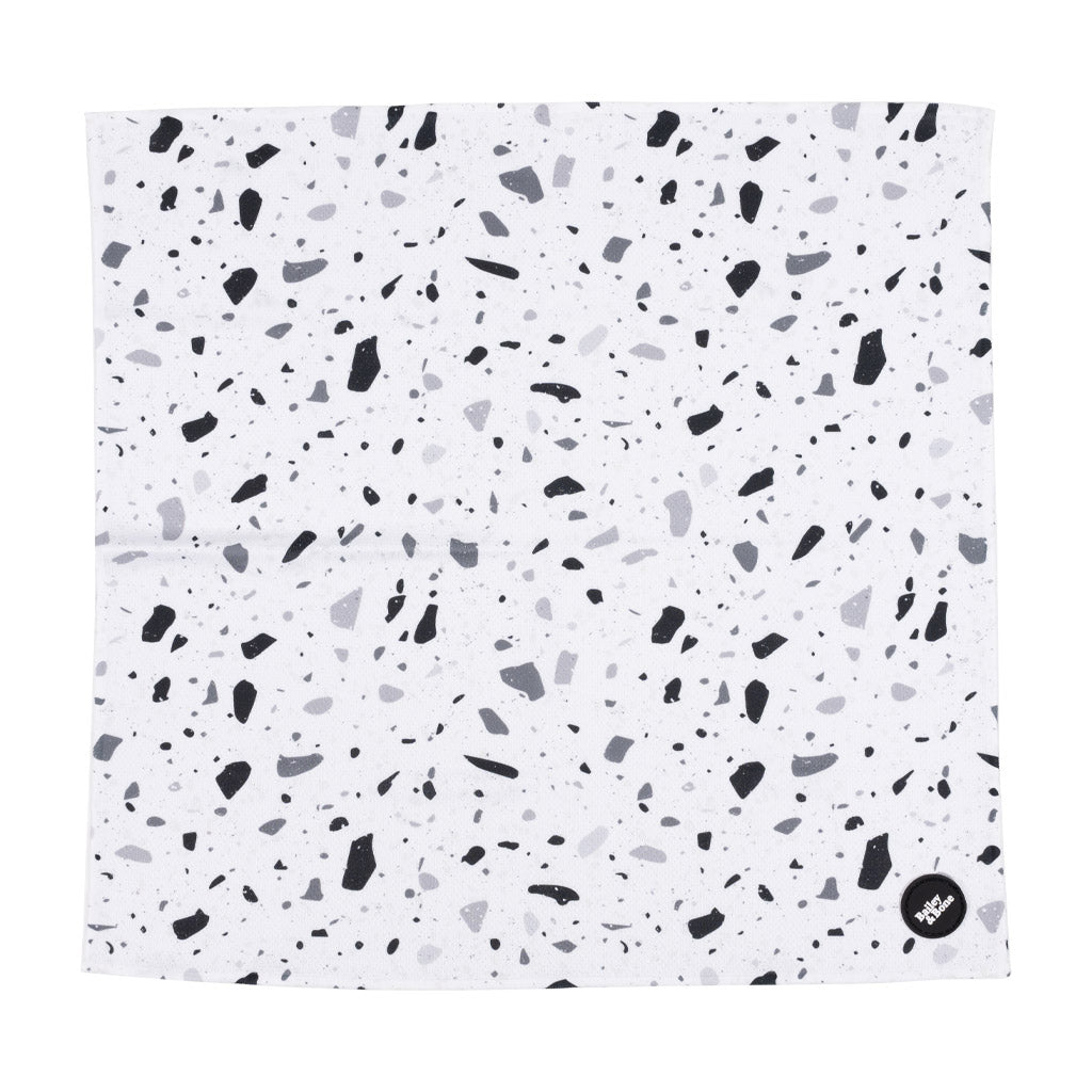 Black And White Terrazzo Dog Bandana