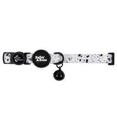 Black And White Terrazzo Cat Collar
