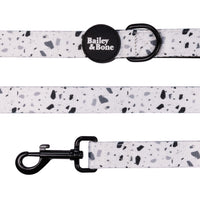 Black And White Terrazzo Collar And Lead Bundle