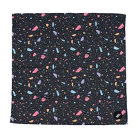 Black Pastel Terrazzo Dog Bandana