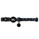 Black Pastel Terrazzo Cat Collar