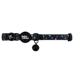 Black Pastel Terrazzo Cat Collar