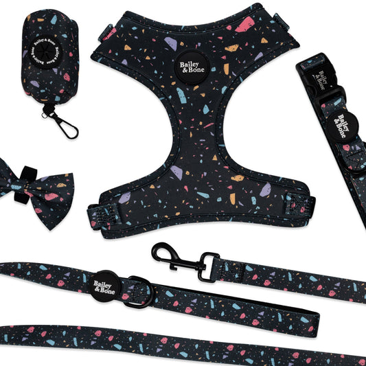 Black Pastel Terrazzo Walk Set