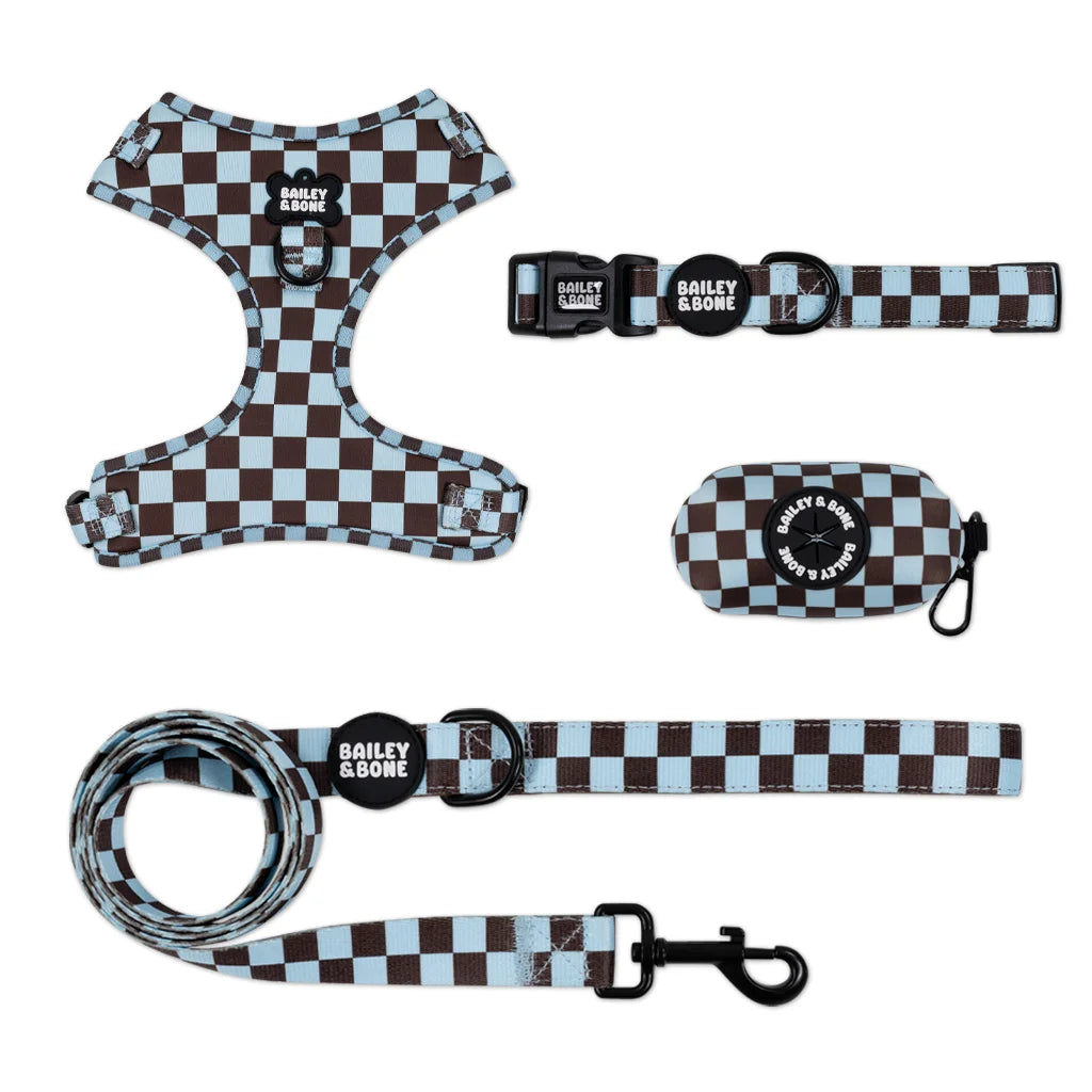 Blue And Brown Checkers Bailey Bundle