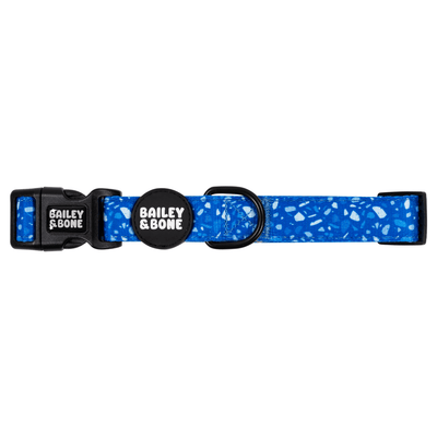 Blue Terrazzo Dog Collar