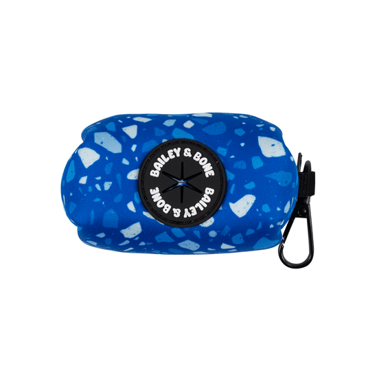 Blue Terrazzo Poop Bag Holder