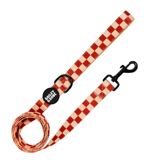 Brown And Beige Checkers Lead