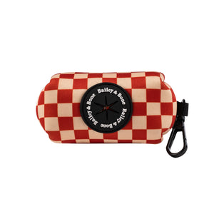 Brown And Beige Checkers Collar And Lead Bundle