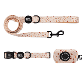 Brown And Beige Terrazzo Collar And Lead Bundle