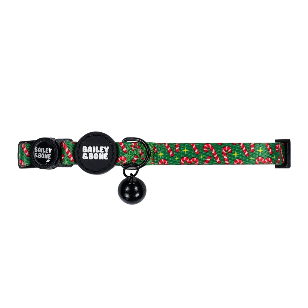 Candy Canes Cat Collar