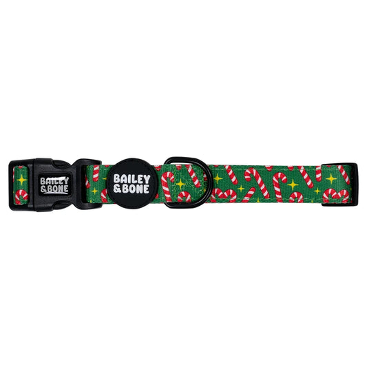 Candy Canes Dog Collar