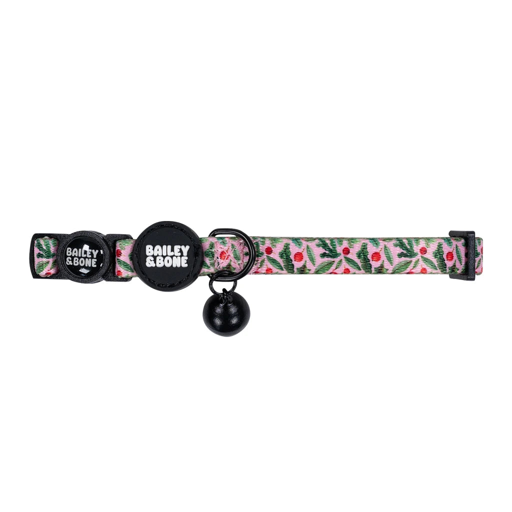 Christmas Holly Cat Collar