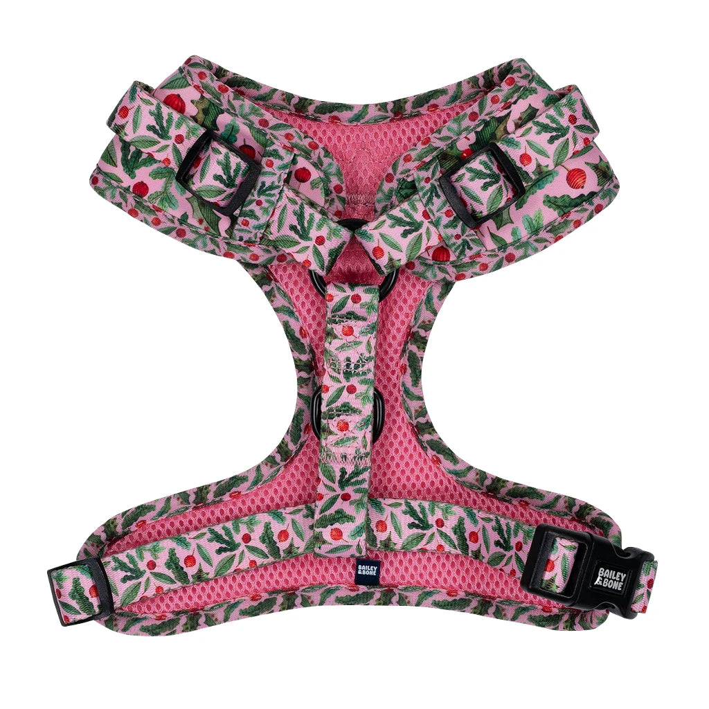 Christmas Holly Dog Harness