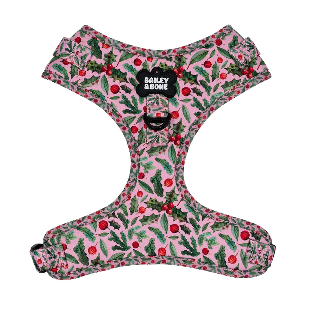 Christmas Holly Dog Harness