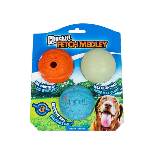 Chuckit! Fetch Medley - Medium 3pk