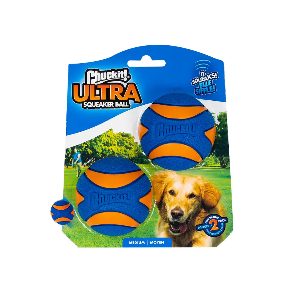 Chuckit! Ultra Squeaker Ball - 2pk