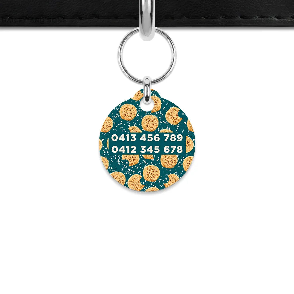 Crumpets Pattern Mini Pet ID Tag