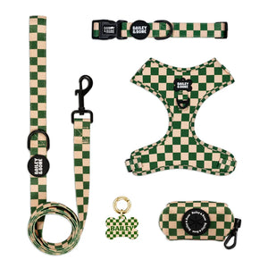 Green And Beige Checkers Complete Bundle
