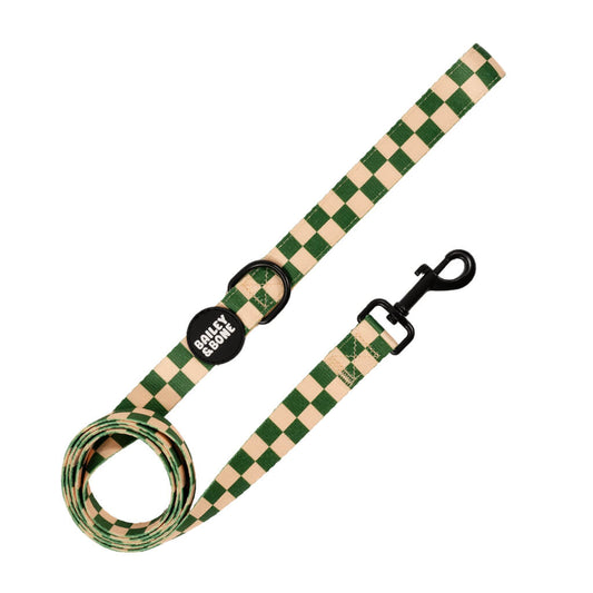 Green And Beige Checkers Lead