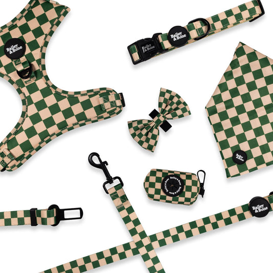 Green And Beige Checkers Complete Bundle