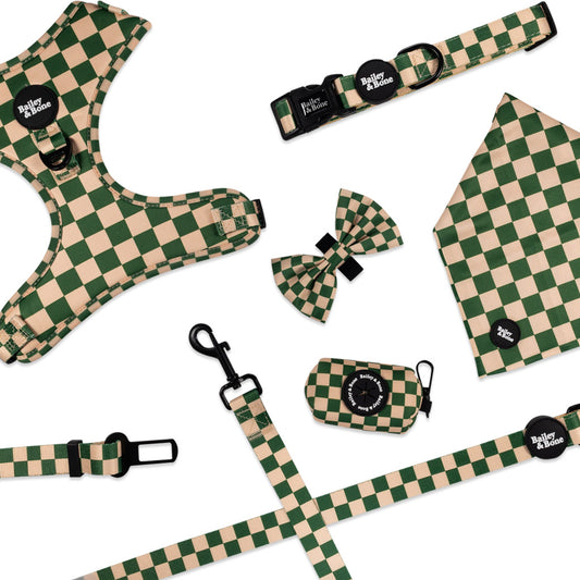 Green And Beige Checkers Complete Bundle